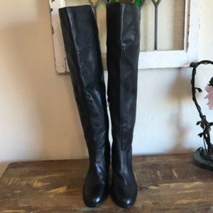 Over the knee - genuine leather boots
